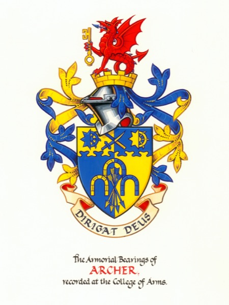 Archer Family Coat of Arms